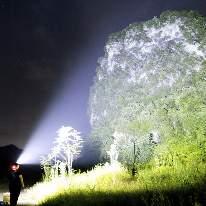 Lampe Frontale à Zoom Super Puissante - Rechargeable par USB - Achetez-en 1 et recevez-en 2