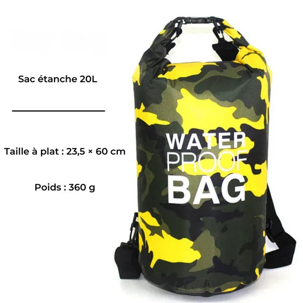 Sac à dos étanche 10-20L – AquaSafe – Havresacs