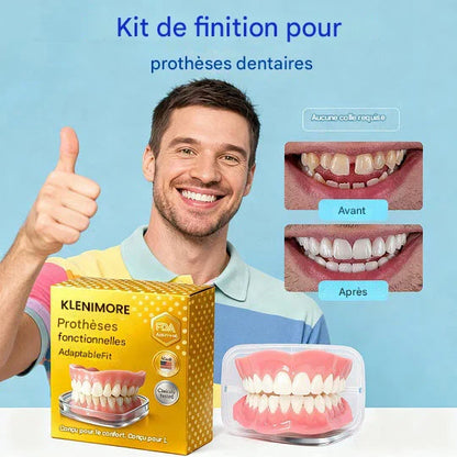 KLENIMORE™ Prothèse Dentaire Complète Médicale avec Forte Succion