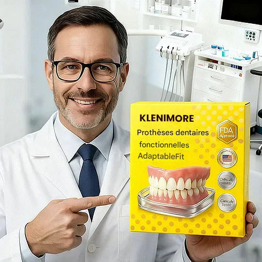 KLENIMORE™ Prothèse Dentaire Complète Médicale avec Forte Succion