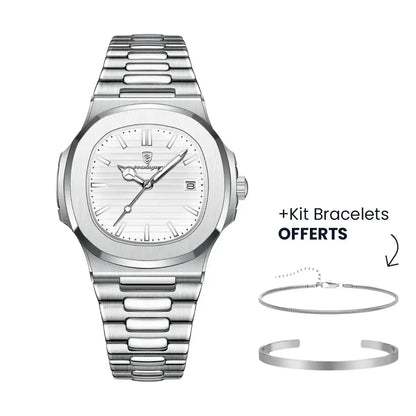 Men’s Luxe Nautilus™ Watch with a free strap kit – A real bargain!