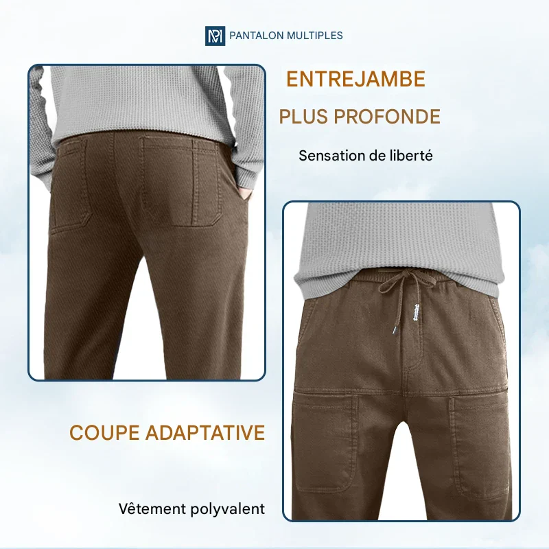 MultiPants – Pantalon cargo durable à haute élasticité avec multiples poches