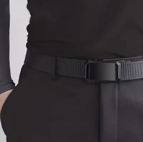 Nuevo cinturón con hebilla automática, cinturón táctico de lona para trabajo, ropa casual y actividades al aire libre, cinturón para pantalones de entrenamiento militar para hombre