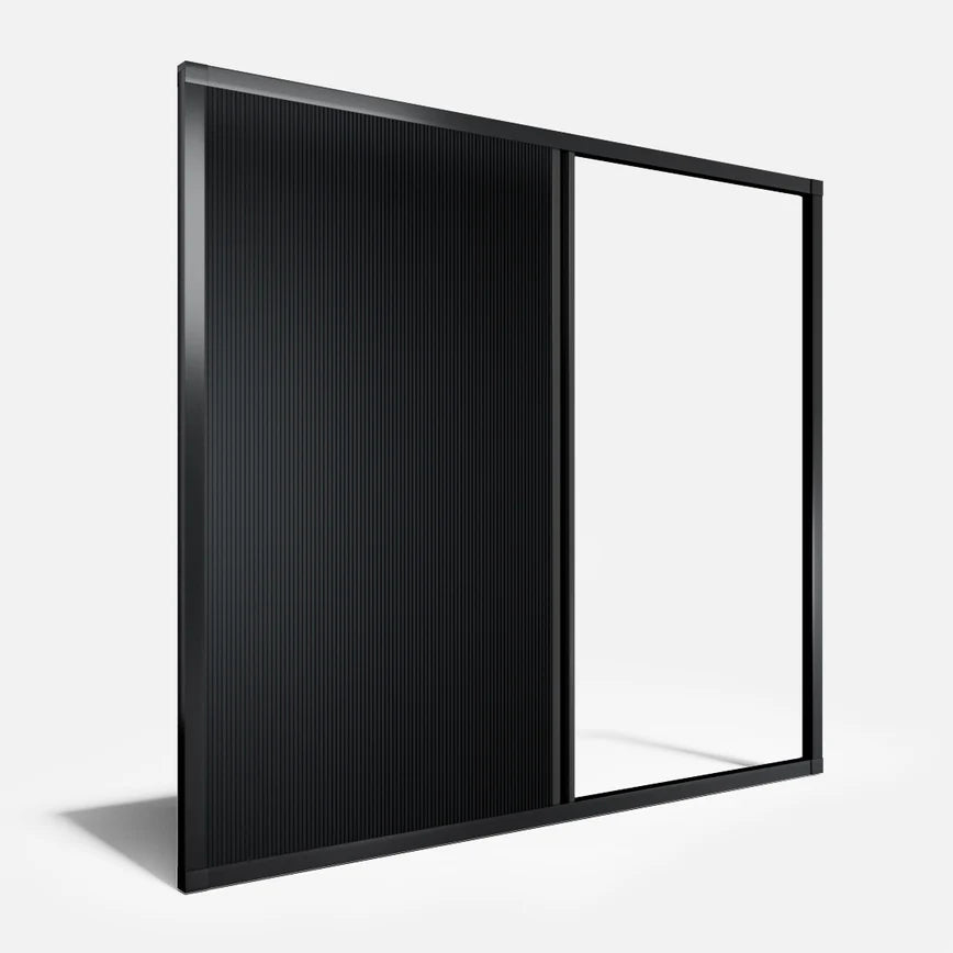 Panneau occultant avec cadre dissimulé