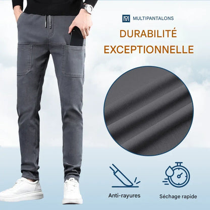 MultiPants – Pantalon cargo durable à haute élasticité avec multiples poches