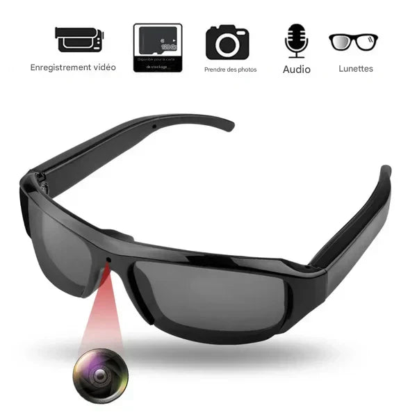 Lunettes de soleil avec caméra