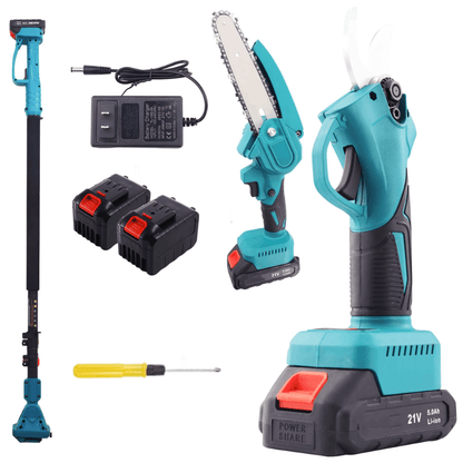 Tronçonneuse sans fil 2 en 1 de 8 pouces avec perche