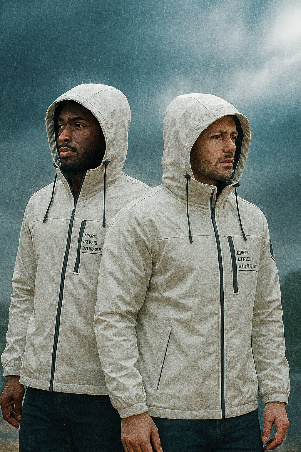 casaco masculino impermeável