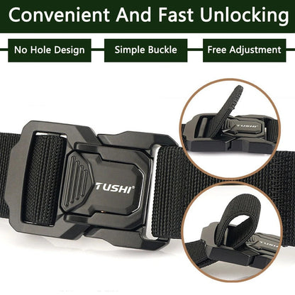 Cinturón táctico militar de marca, especialmente diseñado para el ejército, cinturón ajustable con hebilla metálica