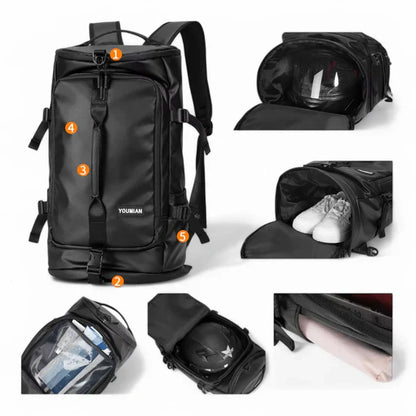 Mochila impermeable de gran capacidad 40L – TrailPro – Mochilas