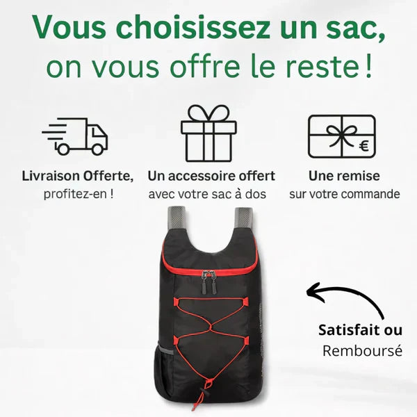 Mochila plegable ultraligera 20L – FlexiPack – Mochilas